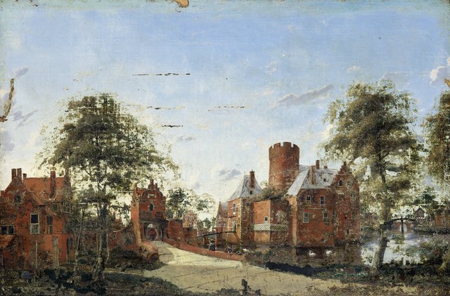 Loenersloot Castle on the Angstel by Jan van der Heyden