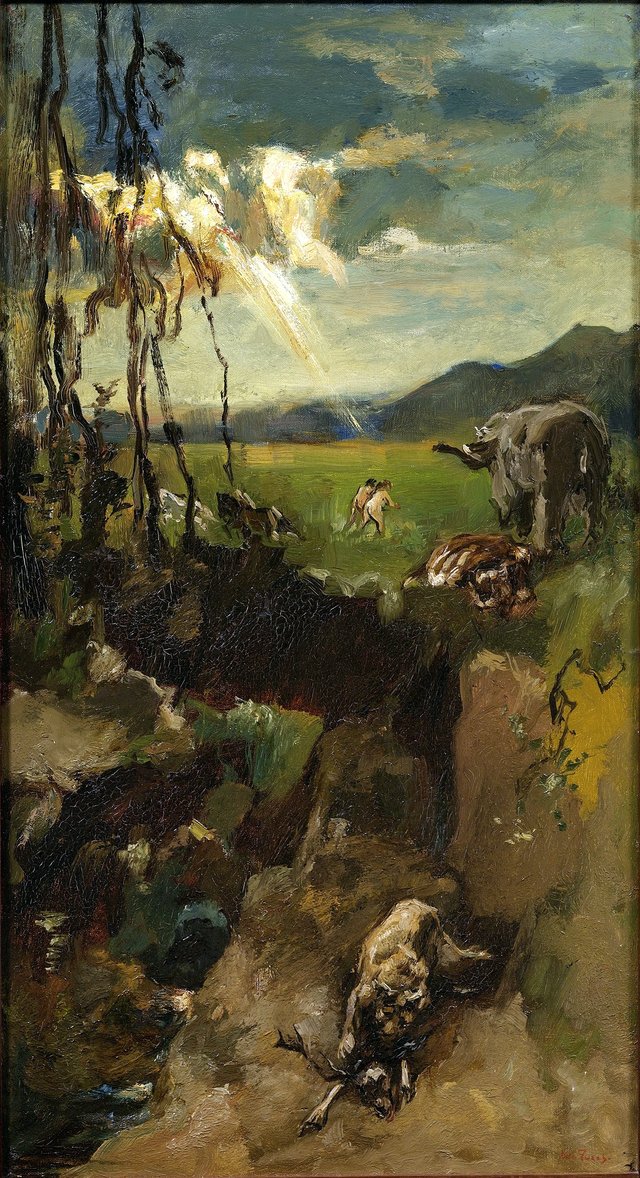 De verdrijving uit het paradijs by Willem de Zwart