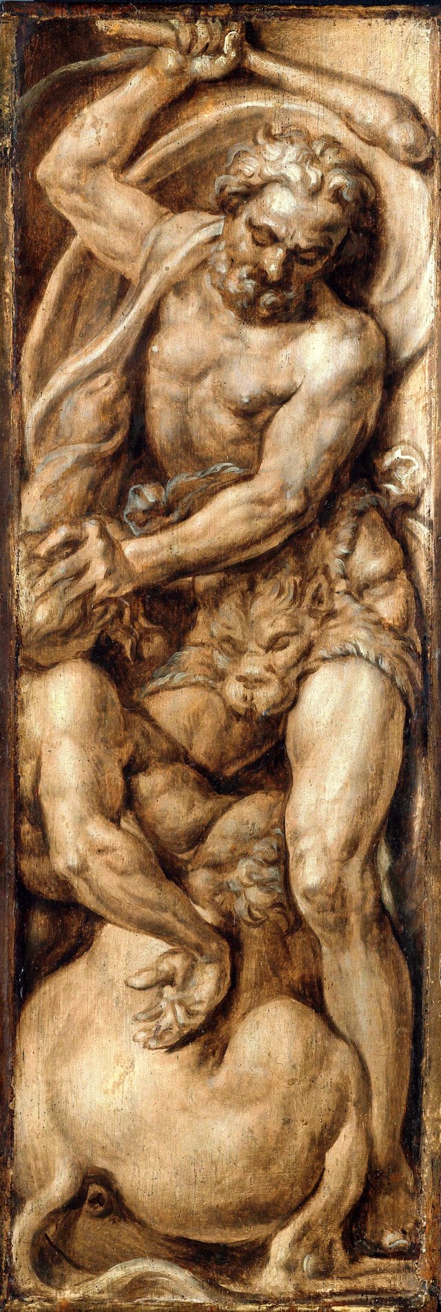 Hercules destroying the centaur Nessus by Maarten van Heemskerck