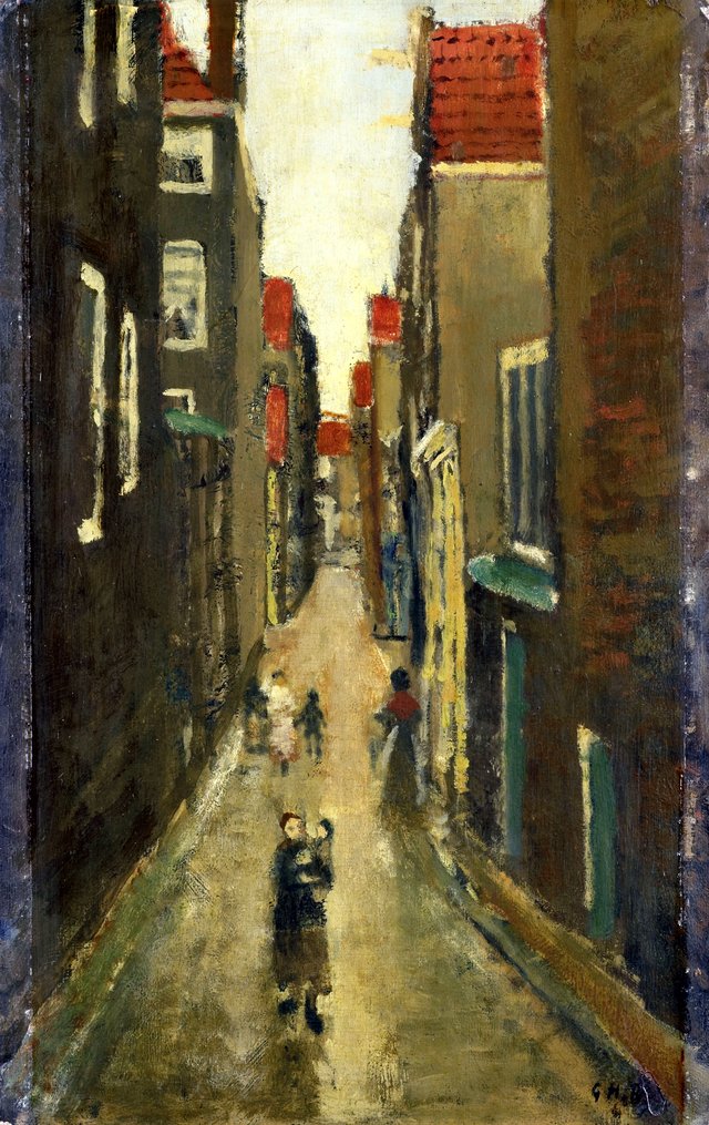 Neighborhood in the Jordaan, Amsterdam by George Hendrik Breitner
