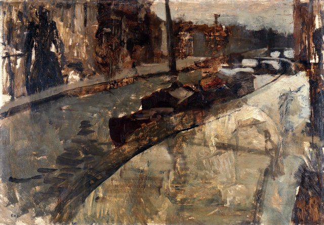 Amsterdamse gracht by George Hendrik Breitner