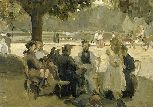 In the Bois de Boulogne near Paris by Isaac Israëls