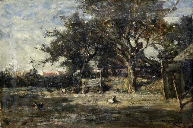 Boerenerf bij Noorden by Willem Roelofs