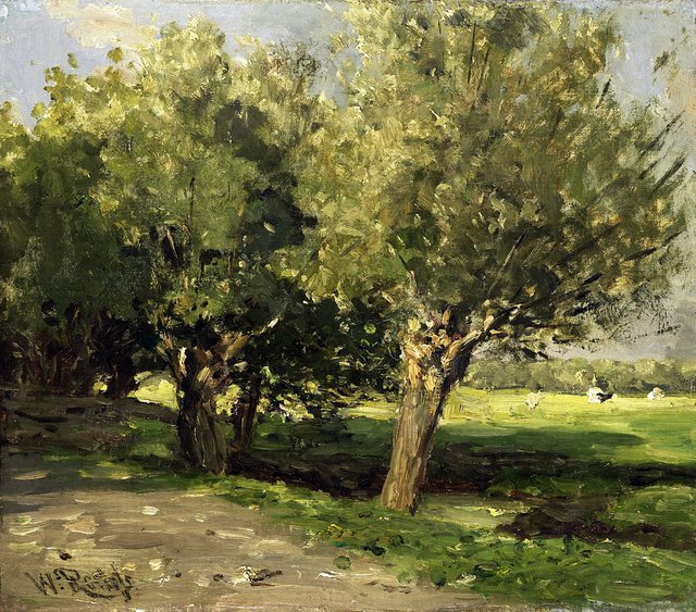 Wilgebomen by Willem Roelofs