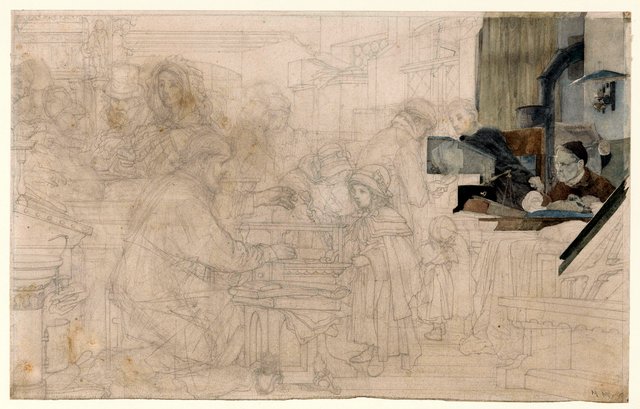 The Pawn Shop (Mountain of Mercy) by Matthijs Maris