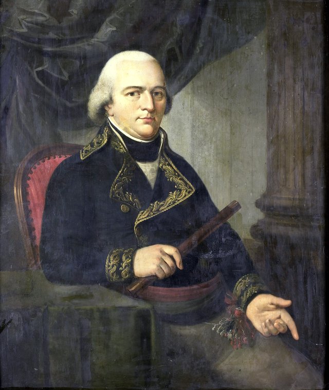 Portrait of Pieter Gerardus van Overstraten, Governor-General of the Dutch East Indies by Adriaan de Lelie