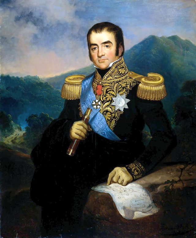 Posthumous portrait of Herman Willem Daendels (1762-1818). Gouverneur-generaal (1808-10) by Raden Saleh