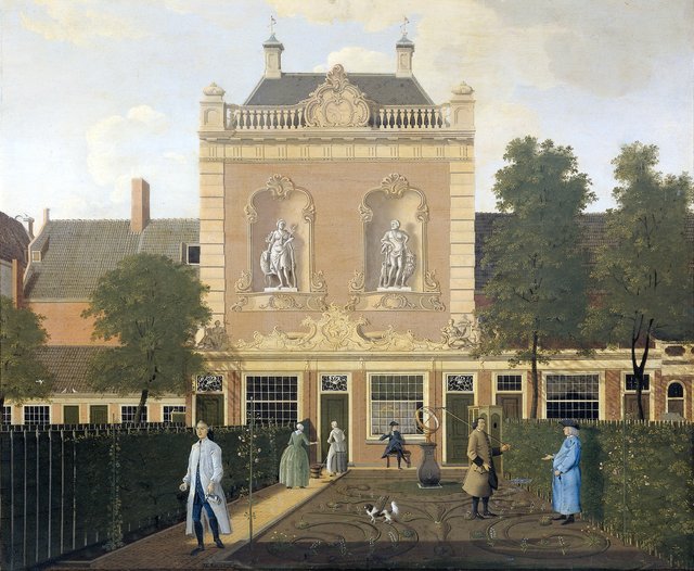 The Garden and Coach House of 524 Keizersgracht in Amsterdam by Hendrik Keun