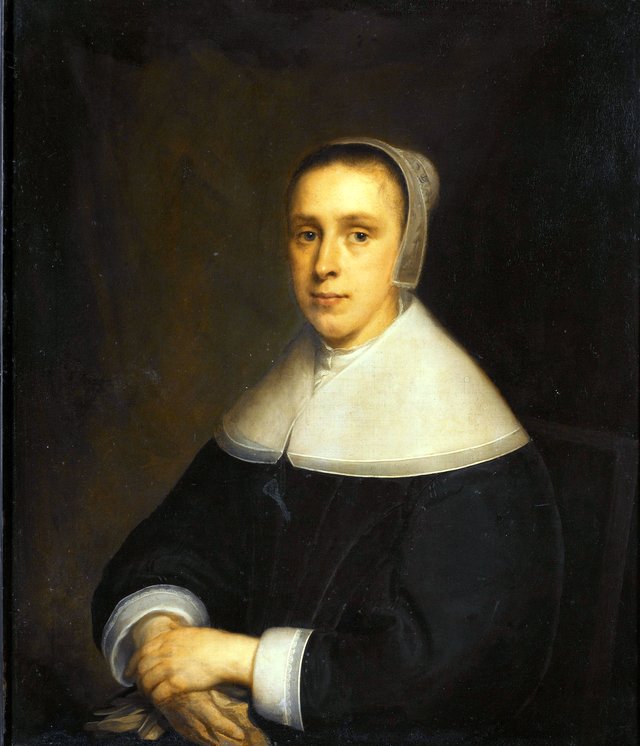 Portrait of Elisabeth Vervoorn (1617-1657) by Cornelis Janssens van Ceulen