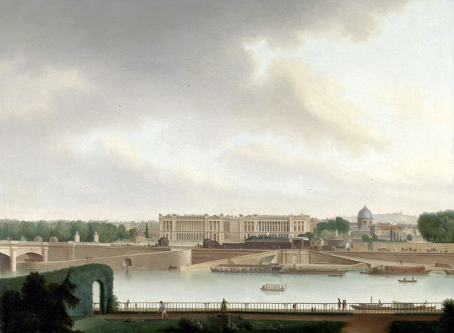The View from the Batavian Embassy in Paris by Joseph August Knip