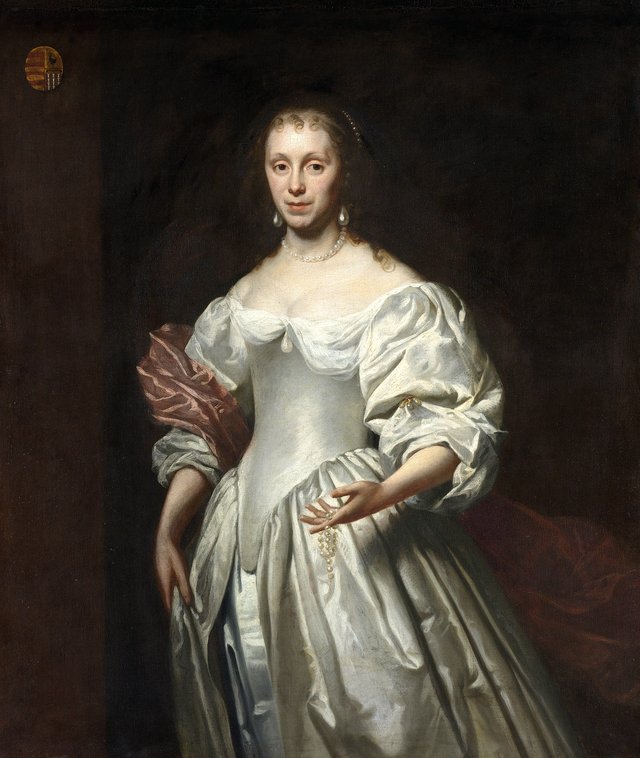 Portrait of Cornelia Craen van Haeften (1622-78), lady of Schorrestein and wife of Johannes Servaes van Limburg by Cornelius Janson van Ceulen the Younger