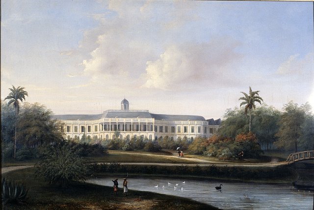 Rear View of Buitenzorg Palace before the Earthquake of 10 October 1834 by Willem Troost
