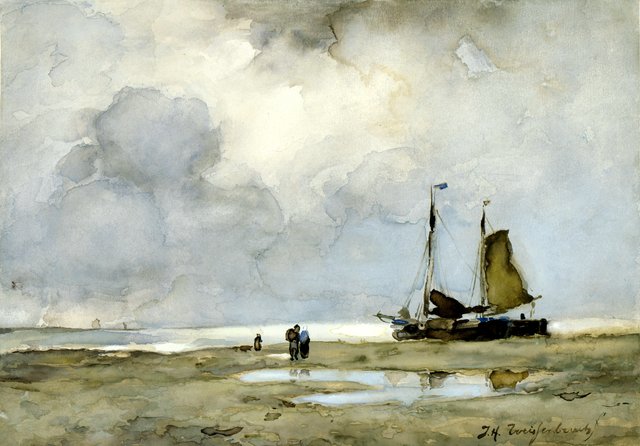 Beach Sight by Johan Hendrik Weissenbruch