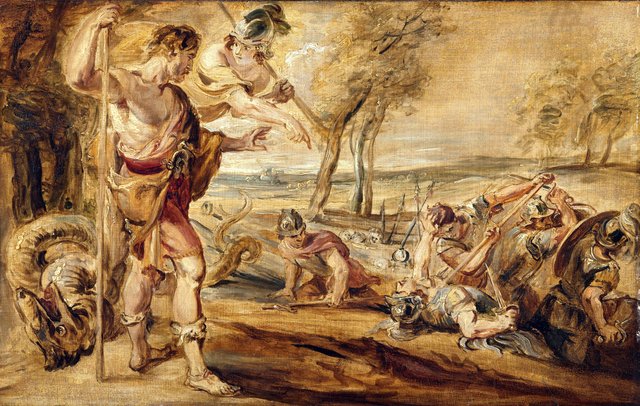 Cadmus sowing dragon's teeth by Peter Paul Rubens