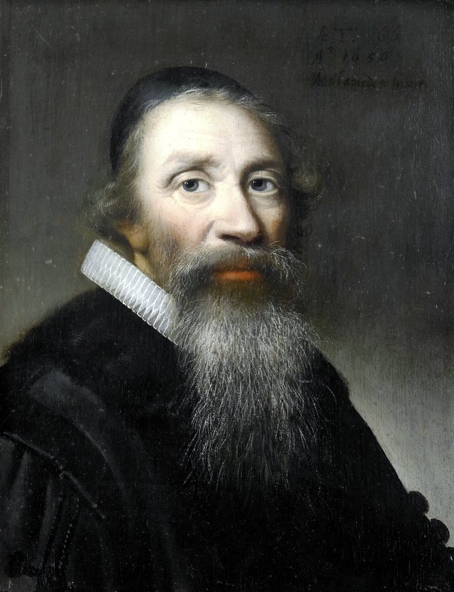 Portrait of a man, probably a clergyman by Anthonie Palamedesz.