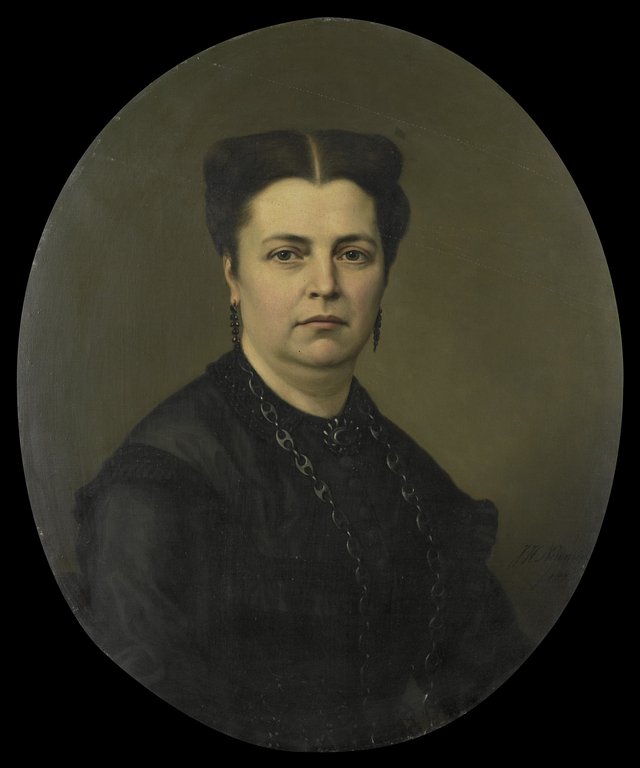 Jeanette Antoinette Pietermaat (1818-70). Echtgenote van Pieter Mijer by Johan Heinrich Neuman