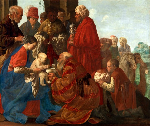 The adoration of the magi by Hendrick ter Brugghen