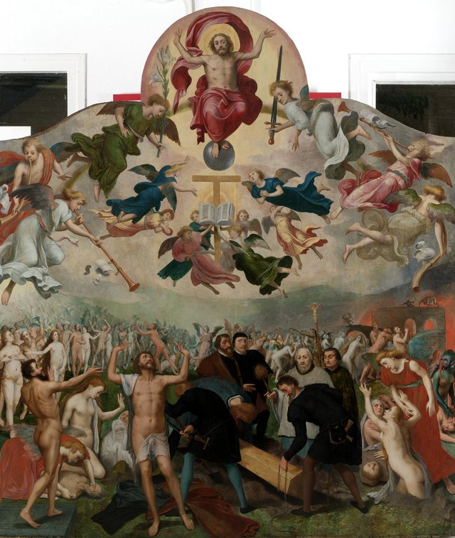 The Last Judgement and the burial of the dead by Bernard van Orley