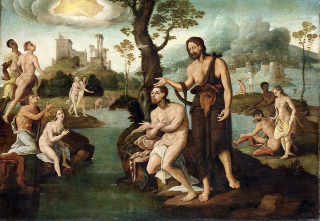 The Baptism of Christ by Maarten van Heemskerck