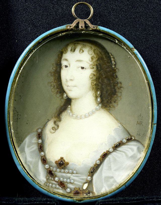 Portrait of Henriëtte Maria of France (1609-1669), wife of Charles I of England by John Hoskins