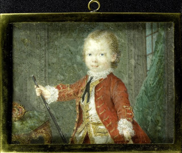 Willem V (1748-1806), prins van Oranje-Nassau, als kind by Robert Mussard