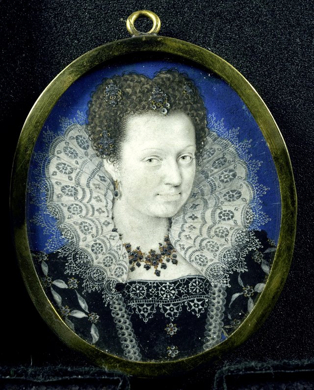Portret van een vrouw by Isaac Oliver