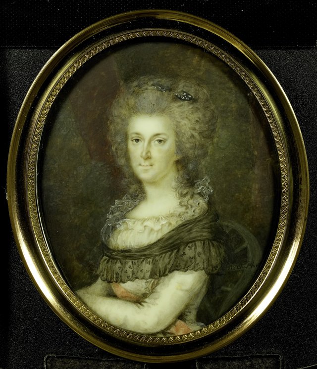 Portrait of Wilhelmina van Pruisen (1751-1820) by Johannes Emilius Phaff
