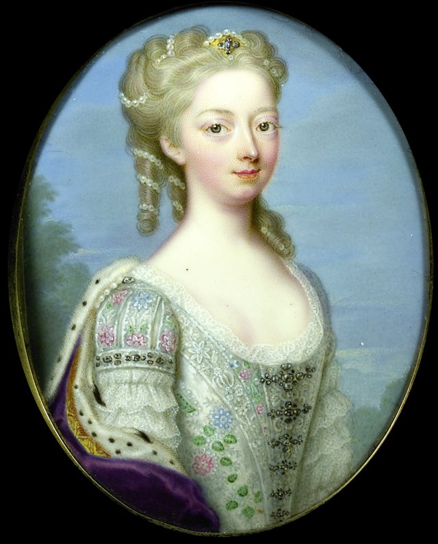 Portrait of Anna van Hannover (1709-1759) by Christian Friedrich Zincke