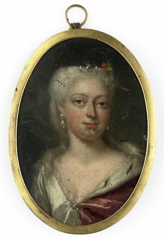 Anna van Hannover (1709-59). wife of Prince Willem IV by Philip van Dijk