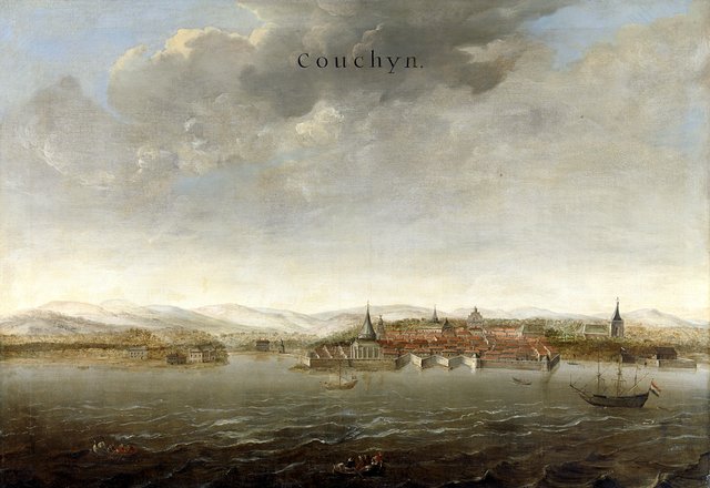 View of Cochin on the Malabar Coast of India by Johannes Vingboons