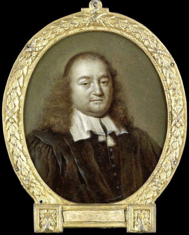 Portrait of Joannes Fredericus Gronovius, Philologist and Jurist, Professor in Leiden by Jan Maurits Quinkhard