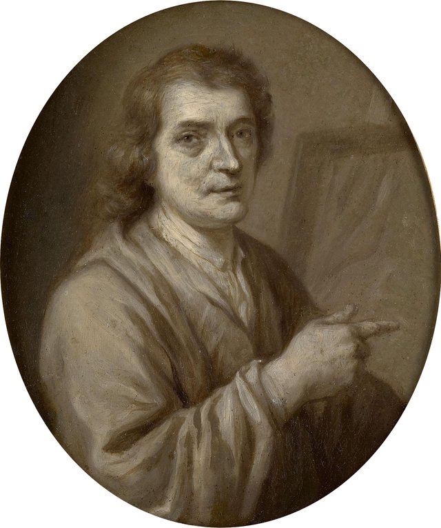 Portrait of Joost van Geel, Painter and Poet in Rotterdam by Jan Maurits Quinkhard
