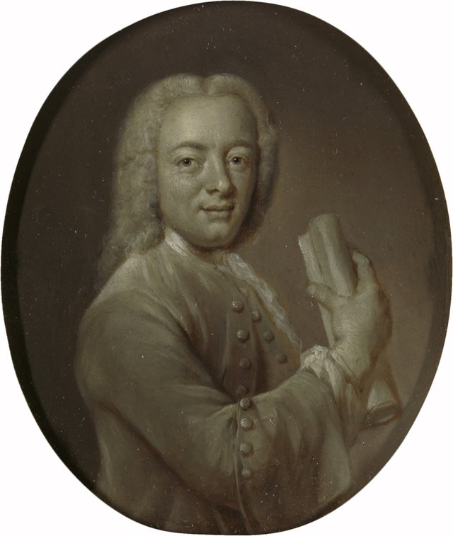 Portrait of Bernardus de Bosch I, Poet in Panpoeticon Batavum by Jan Maurits Quinkhard