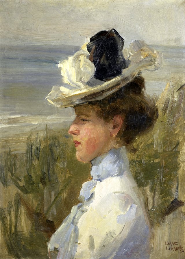 A Young Woman looking out over the Sea by Isaac Israëls