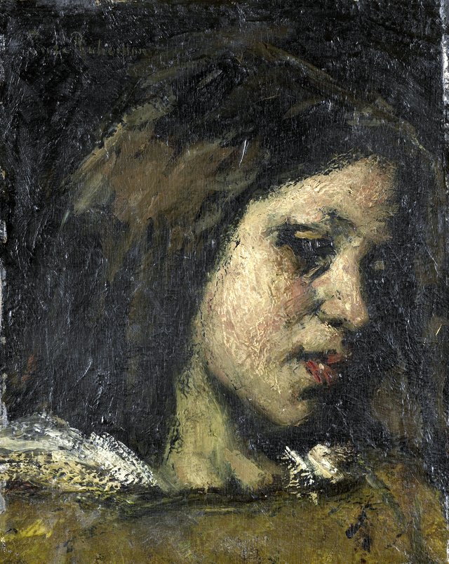 Portrait of a young woman by Suze Robertson