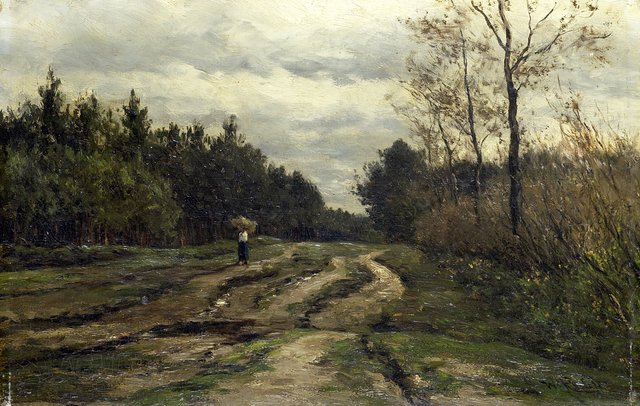 Country Road near Laren, (Province of North Holland) by Willem Roelofs