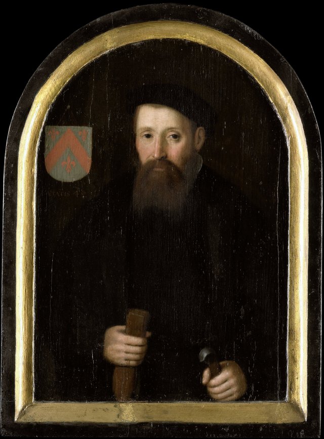 Portrait of Willem Fransz Overrijn van Schoterbosch (c.1510-?) by Cornelis Engelsz.