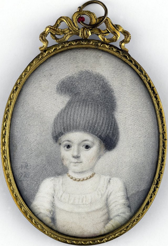 Portret van een meisje met een 'valhoedje' by Joseph Marinkelle