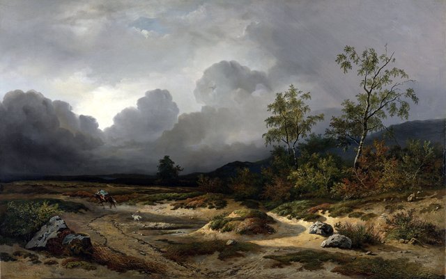 Landscape with a Thunderstorm Brewing by Willem Roelofs
