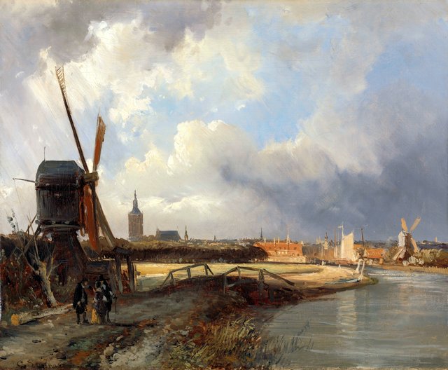 View of The Hague by Cornelis Springer