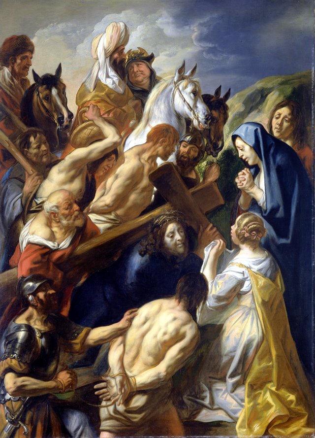 The carrying of the cross by Jacob Jordaens