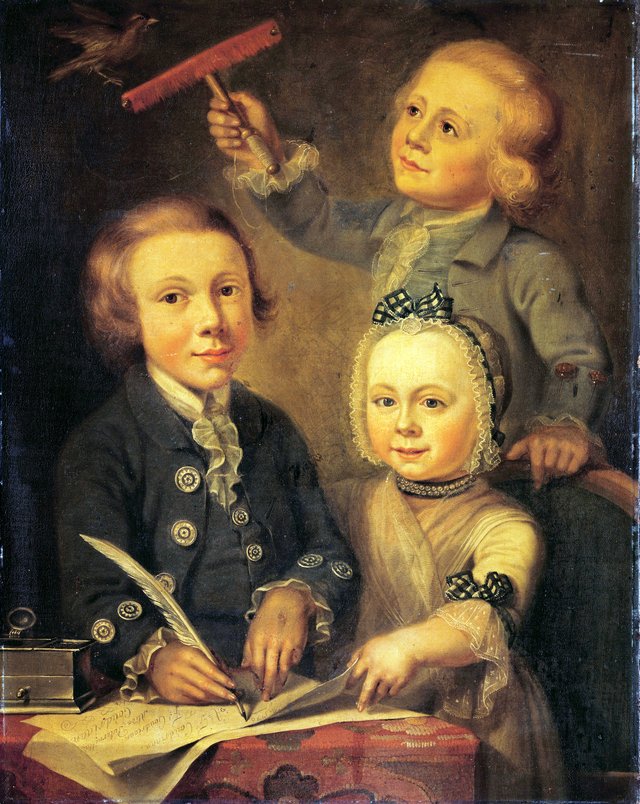 Portrait of the Children of Barend Goudriaan by Cornelis van Cuylenburgh