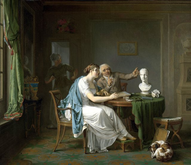 The Drawing Lesson by Louis Moritz
