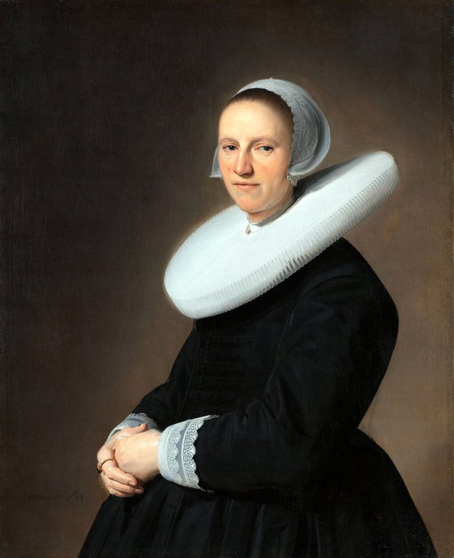 Portrait of Adriana Croes by Johannes Cornelisz Verspronck