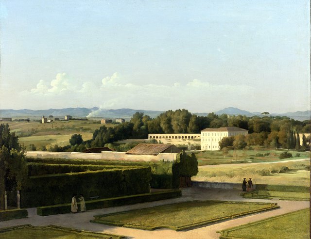 View of the Gardens of Villa Medici by Michel Martin Drolling
