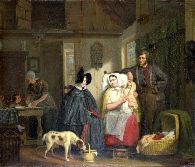 Visit to a New Mother by Moritz Calisch