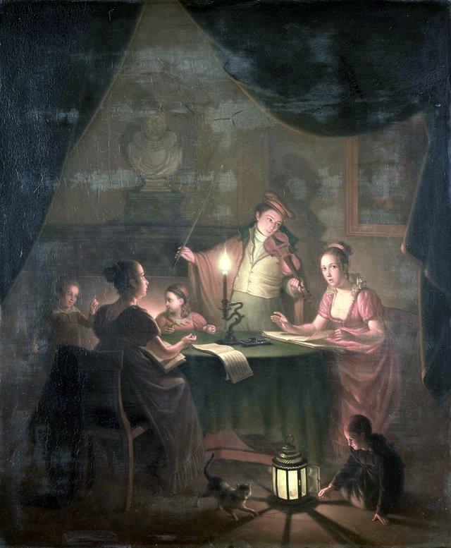 A Musical Party by Candlelight by Michiel Versteegh