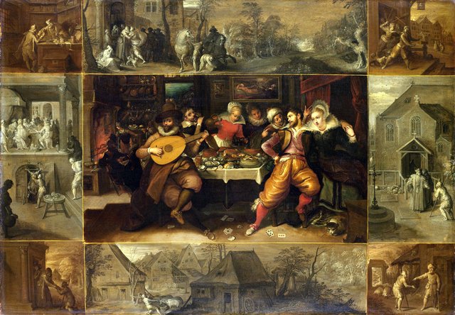 The parable of the prodigal son by Hieronymous Francken II
