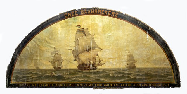 'Our Pioneers': Seventeenth-Century Ships at Sea by Jacob Eduard van Heemskerck van Beest