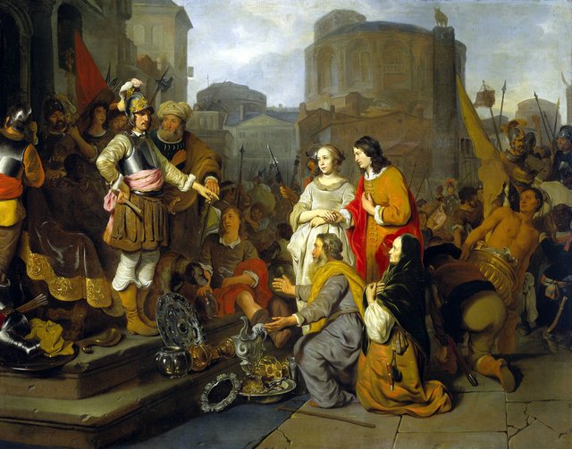 The continence of Scipio by Gerbrand van den Eeckhout